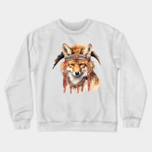 Watercolor Boho Fox #1 Crewneck Sweatshirt